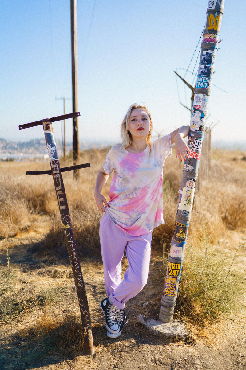 Ladies SuperSoft Tie Dye Everyday Crewneck Shirt