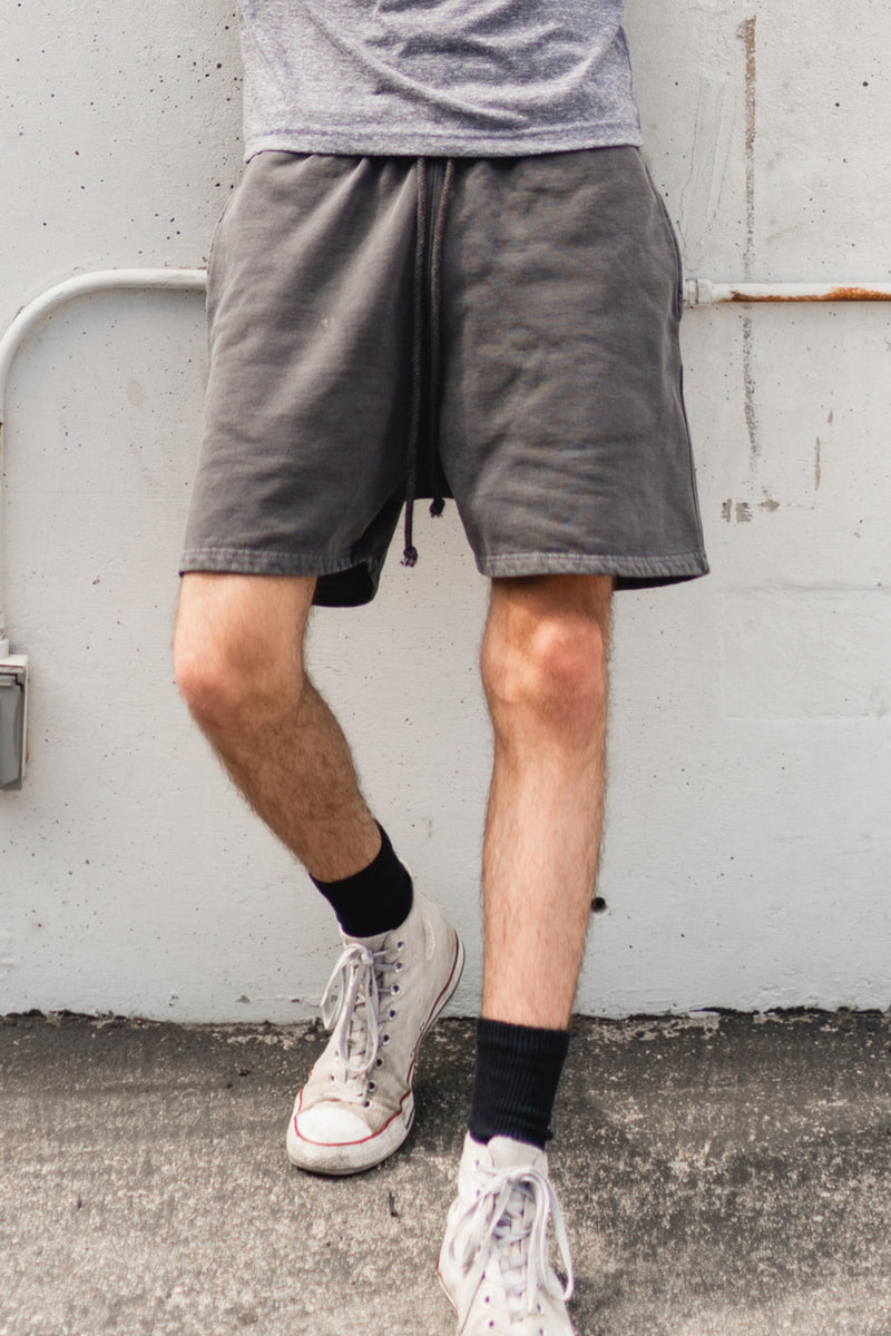 Charcoal Vintage Washed Heavyweight Shorts